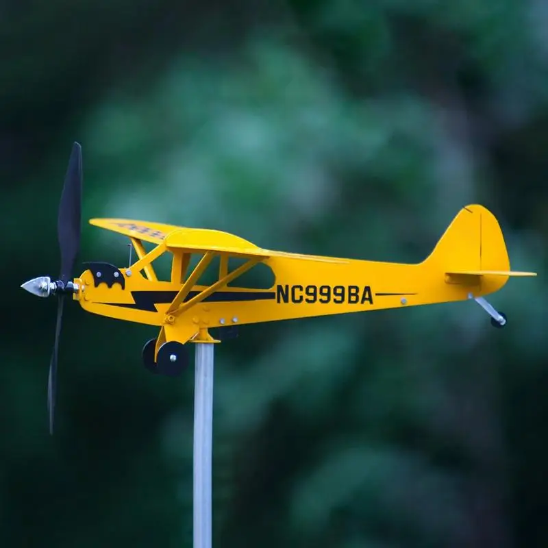 

Airplane Wind Spinner Weather Vane for Garden Wind Spinner Delicate and Beautiful Metal Windmill Outdoor Classic Airplane Decor