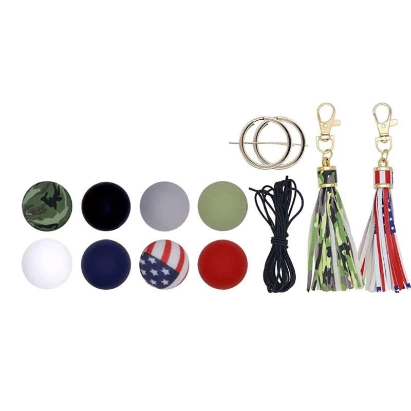 

30 шт. 15 мм силиконовые бусины оптом для изготовления брелоков разноцветные бусины