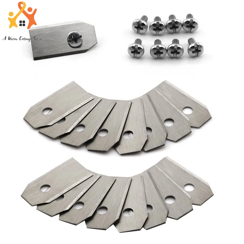 

30pcs Trimmer Blade Lawn Mower Grass Replacement Trimmer Cutter Piece for Husqvarna Automower/Gardena Robotic Lawnmower
