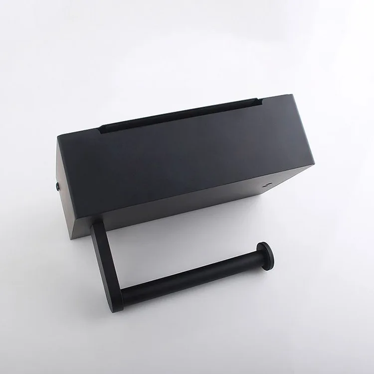 

No Drilling Stainless Steel Wall Mount Wet Wipes Holder for Bathroom, Keep Your Wipes Hidden Out of Sight, Matte Black Large