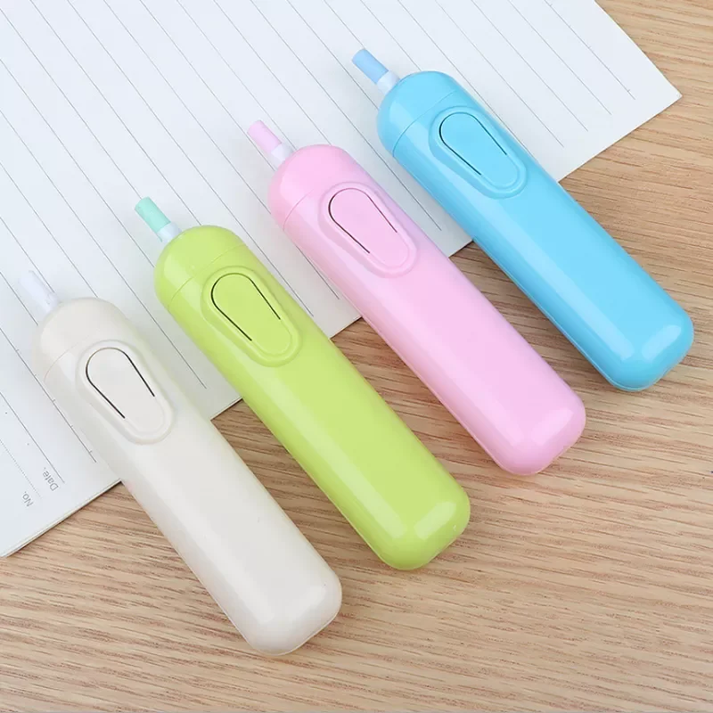

Battery Operated Eraser Electric Automatic School Supplies Leather Stationery Child Day Gift electric eraser School office tools