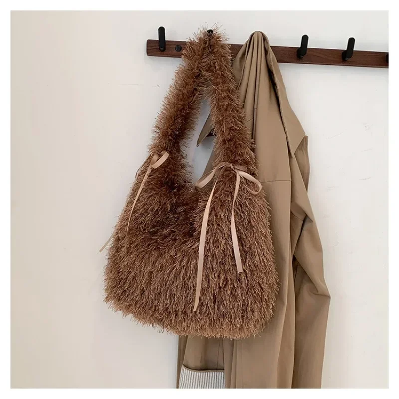 Бархатная пряжка 2024 зимняя сумка высокого качества однотонная универсальная