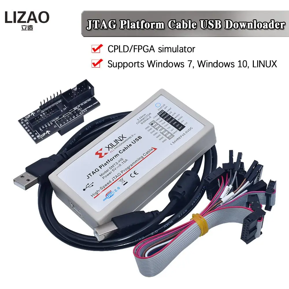 Новая версия программатора Xilinx Platform Cable USB Download Jtag - быстрый загрузчик для FPGA CPLD SPI digilent SMT2.