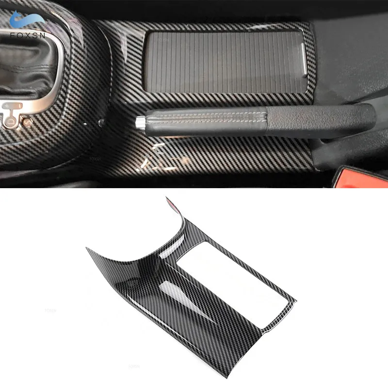

For VW Golf 6 MK6 2008-2012 ABS Carbon Fiber Texture Car Interior Console Water Cup Holder Panel Cover Frame Protective Trim