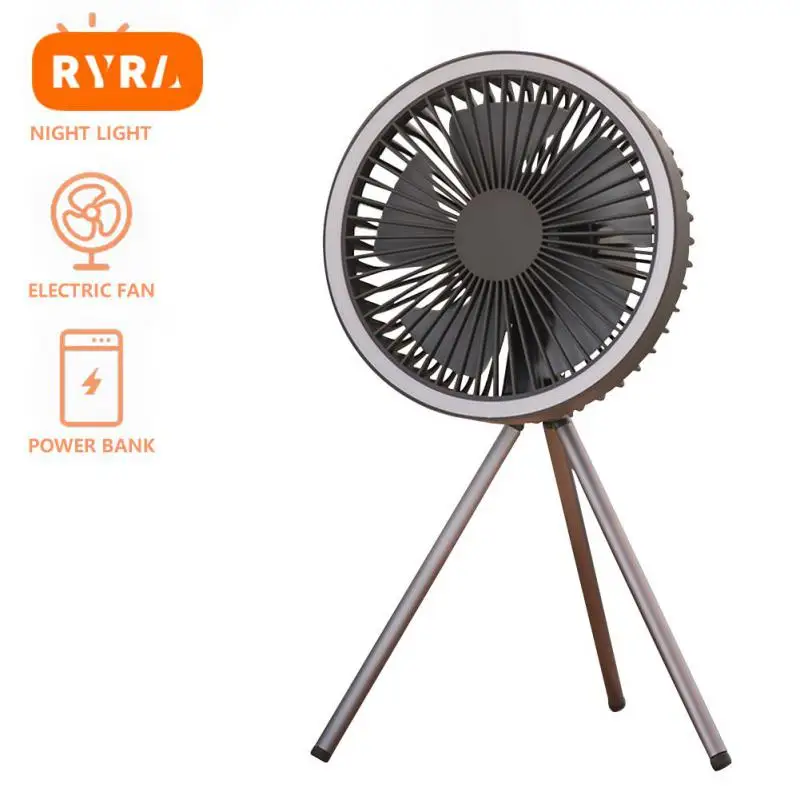 

Student Dormitory Hanging Fan 3 Gears Summer Air Cooling Led Lighting Type-c Charging Mute Summer Gifts Small Cooling Ventilador