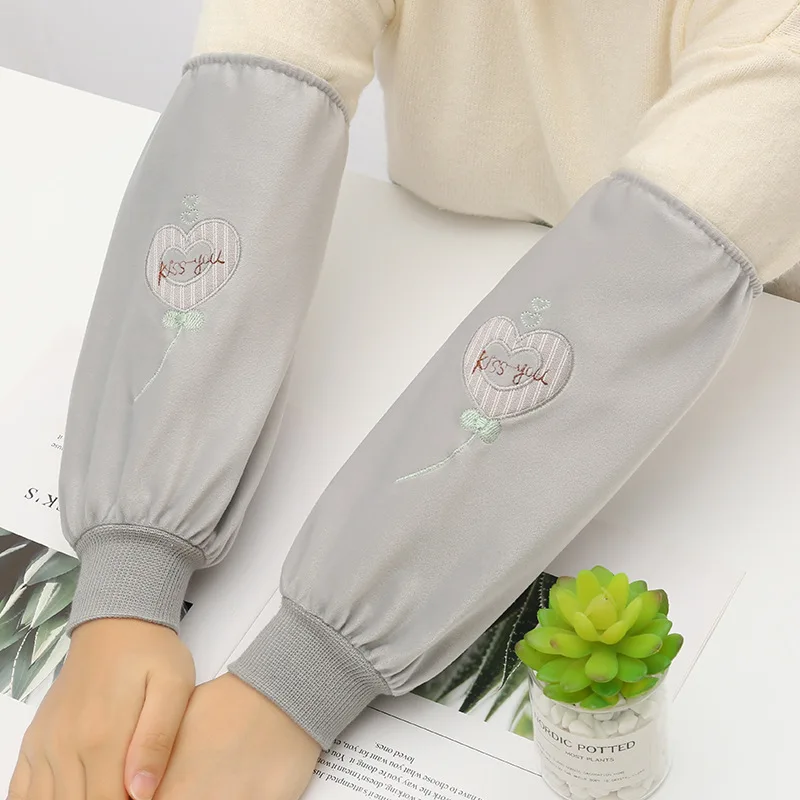 Зимние длинные манжеты Мультяшные фланелевые теплые анти-обрастающие рукава