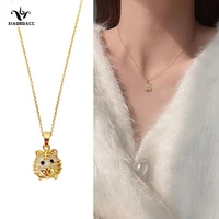 xiaoboacc animal tiger pendant titanium steel necklace womens neck chain 2022 new fashion choker non fading jewelry accessory