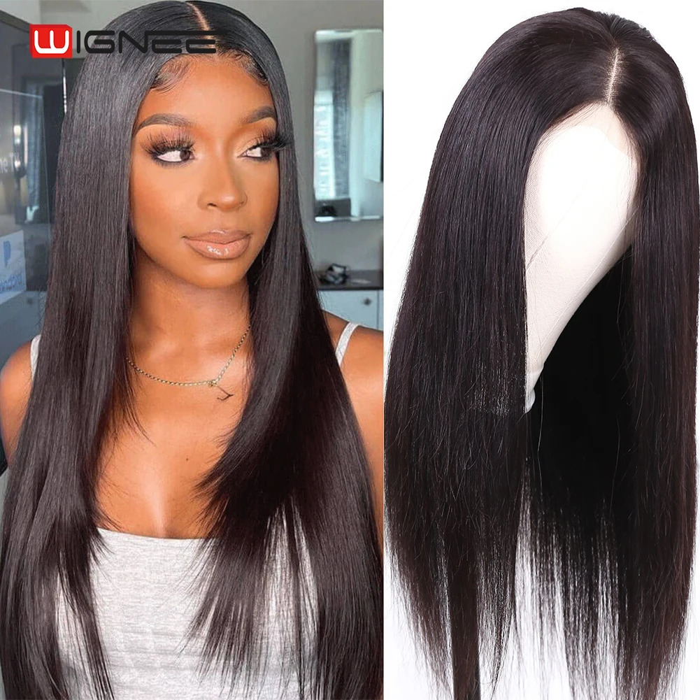 HD Lace Front Human Hair Wigs For Women Brazilian Straight Remy Human Hair Wigs 150% Density 4x4 Lace Closure Fast Free Shipping