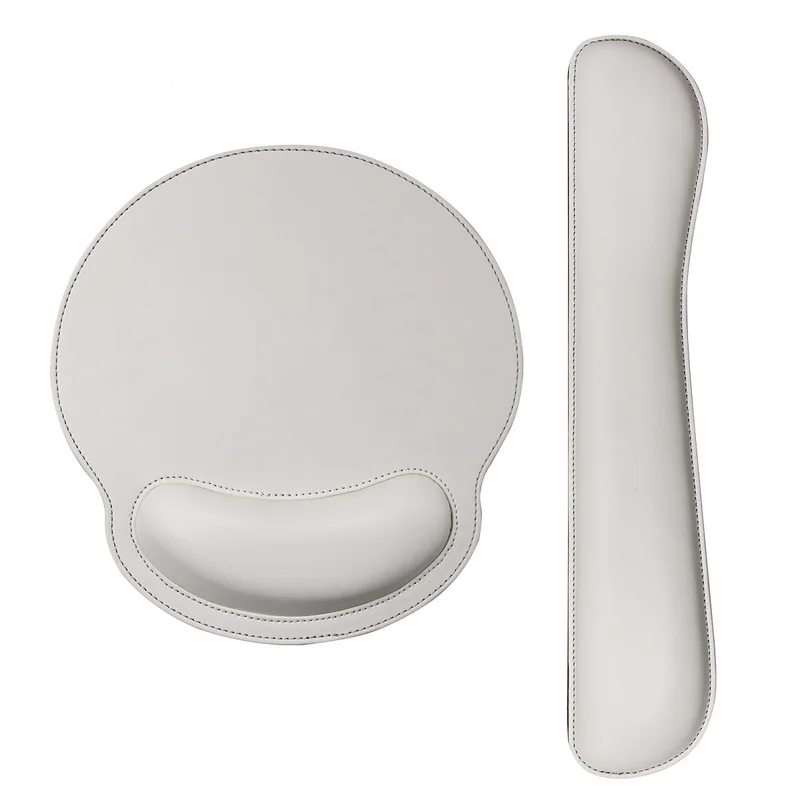 

Leather Surface Mouse Pad With Wrist Rest Ergonomic Mouse Pad With Hand Wrist Mouse Pad Non-Slip Rubber Base