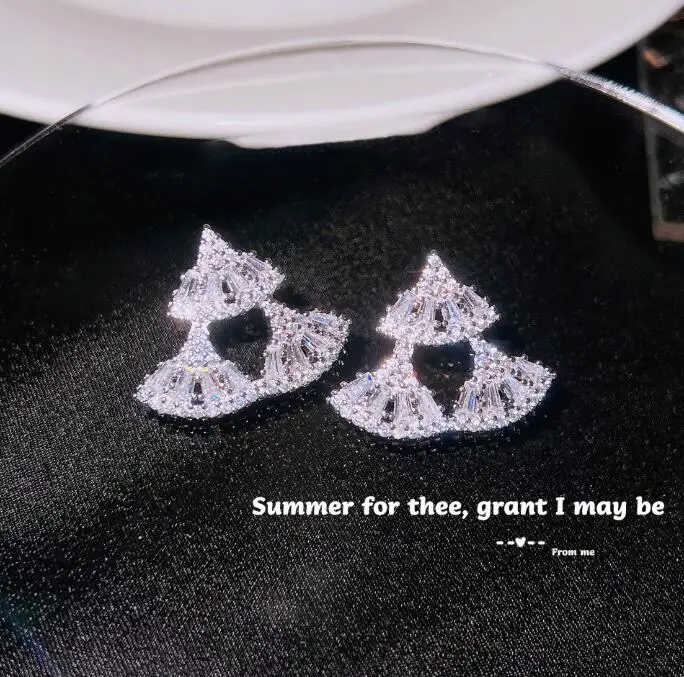 

Роскошные высококачественные квадратные бриллианты, женские яркие бриллианты s925, классические украшения для ушей