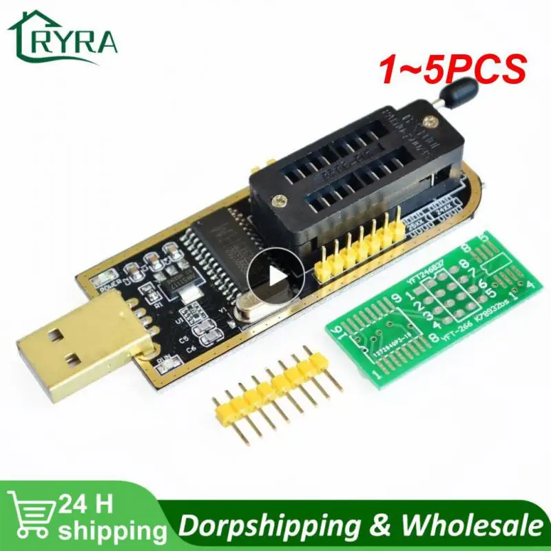 

1~5PCS 24 25 Series EEPROM Flash BIOS USB Programmer Module + SOIC8 SOP8 Test Clip For EEPROM 93CXX / 25CXX / 24CXX XTW100