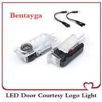 2pcs led car door welcome laser projector logo ghost shadow lights for bentayga 2012 2019 car accessories