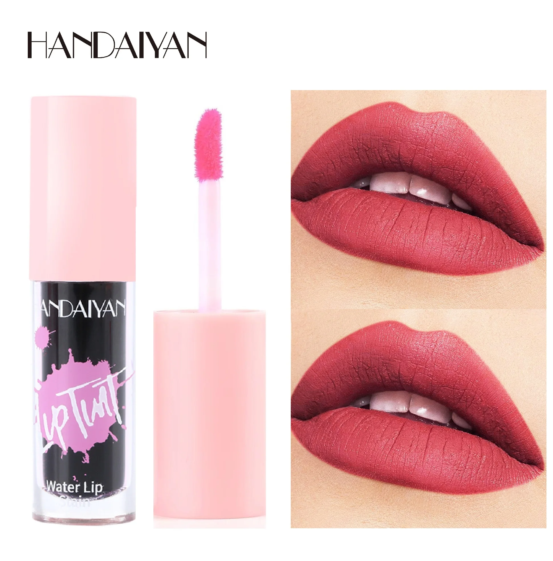 

Handaiyan Lip Gloss Long Lasting Lip Tint Moisturizing Liquid Lipstick Blush Jelly Red Lipgloss Pink Lip Ink Makeup Cosmetics