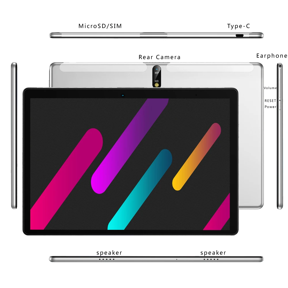 10,1-дюймовые планшеты Android 10 4 ГБ + 64 ГБ 4G телефонный звонок Smart Pc Tablet tablette Touch Pen.