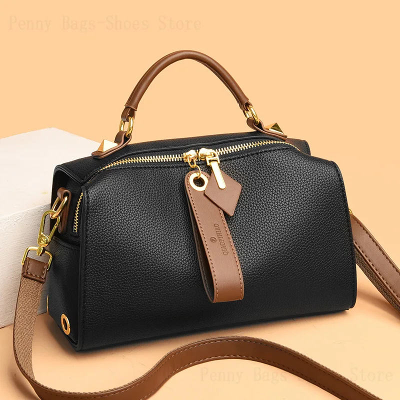 

2023 New Luxury Handbag Leather Pillow Bag Women'S Bag Popular Fashion Shoulder Bag Large Capacity Handbag Diagonal Bag