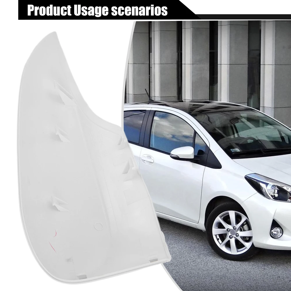 

Cap Shell Side Mirror Cover Car Accessories Durable Right Side Wing White ABS Plastic For Toyota For Yaris 12-19