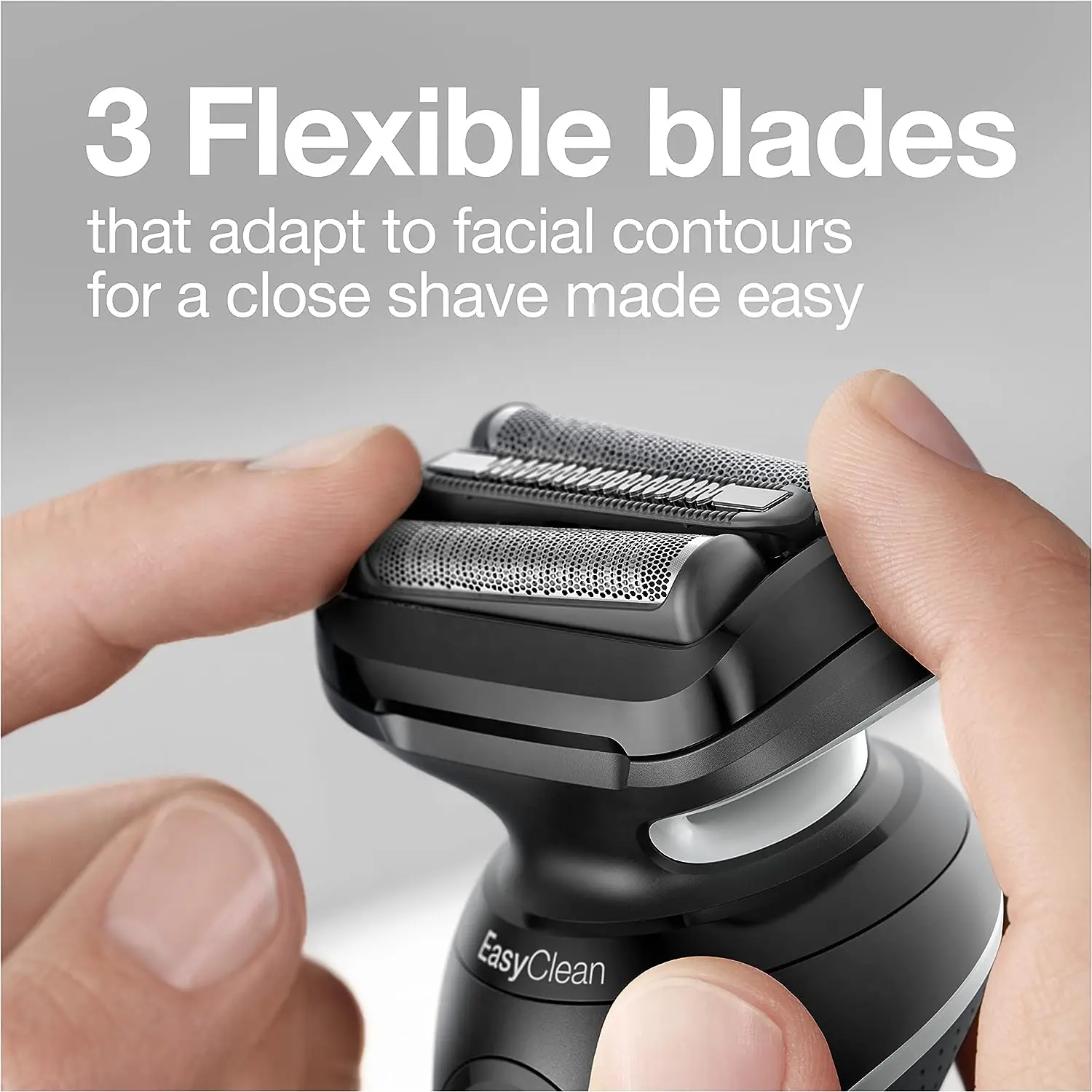 Электробритва Braun 1000S Series 5 S5 белая с 3 гибкими лезвиями