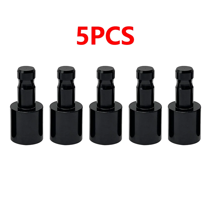 

5pcs Quick Release Adapter for Leica Surveying Spectra 5/8" x11 Female Thread to Dia.12 mm Pole Black