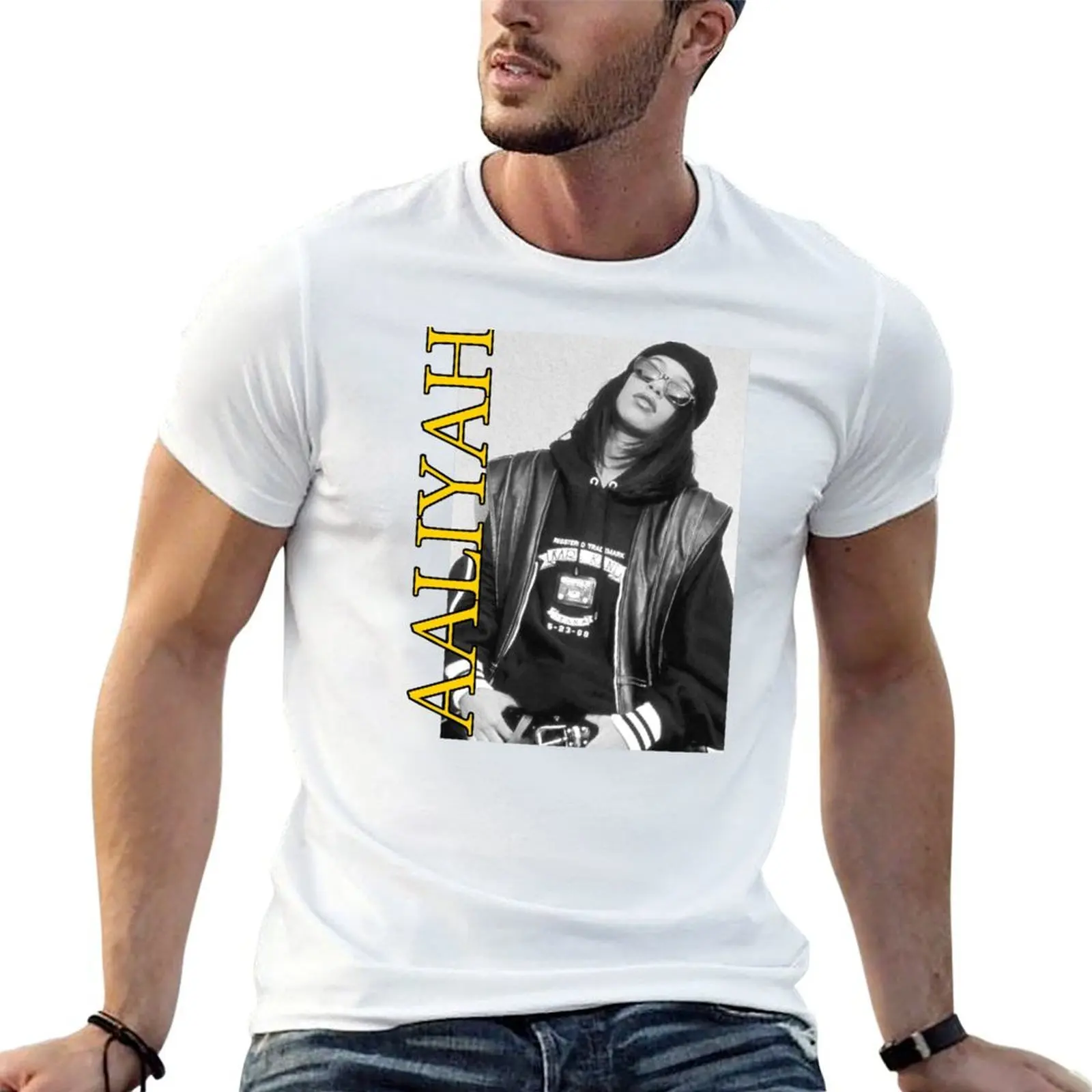 Фото Футболка Aaliyah, повседневная рабочая футболка №1