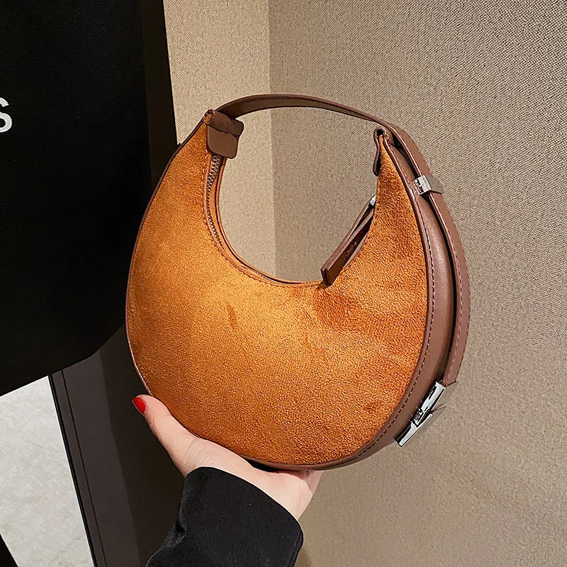 

Shoulder Side Bags for Women Scrub Leather Female New 2023 Trend Winter Design Fashion Saddle Bag Handbag Clutch Small Bags