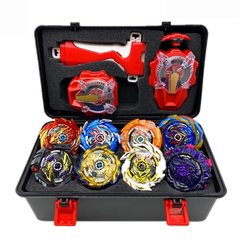 

Blue Devil Set Beyblade Children's Storage Box Upgraded 12-Piece Burst Gyro Set Toy
