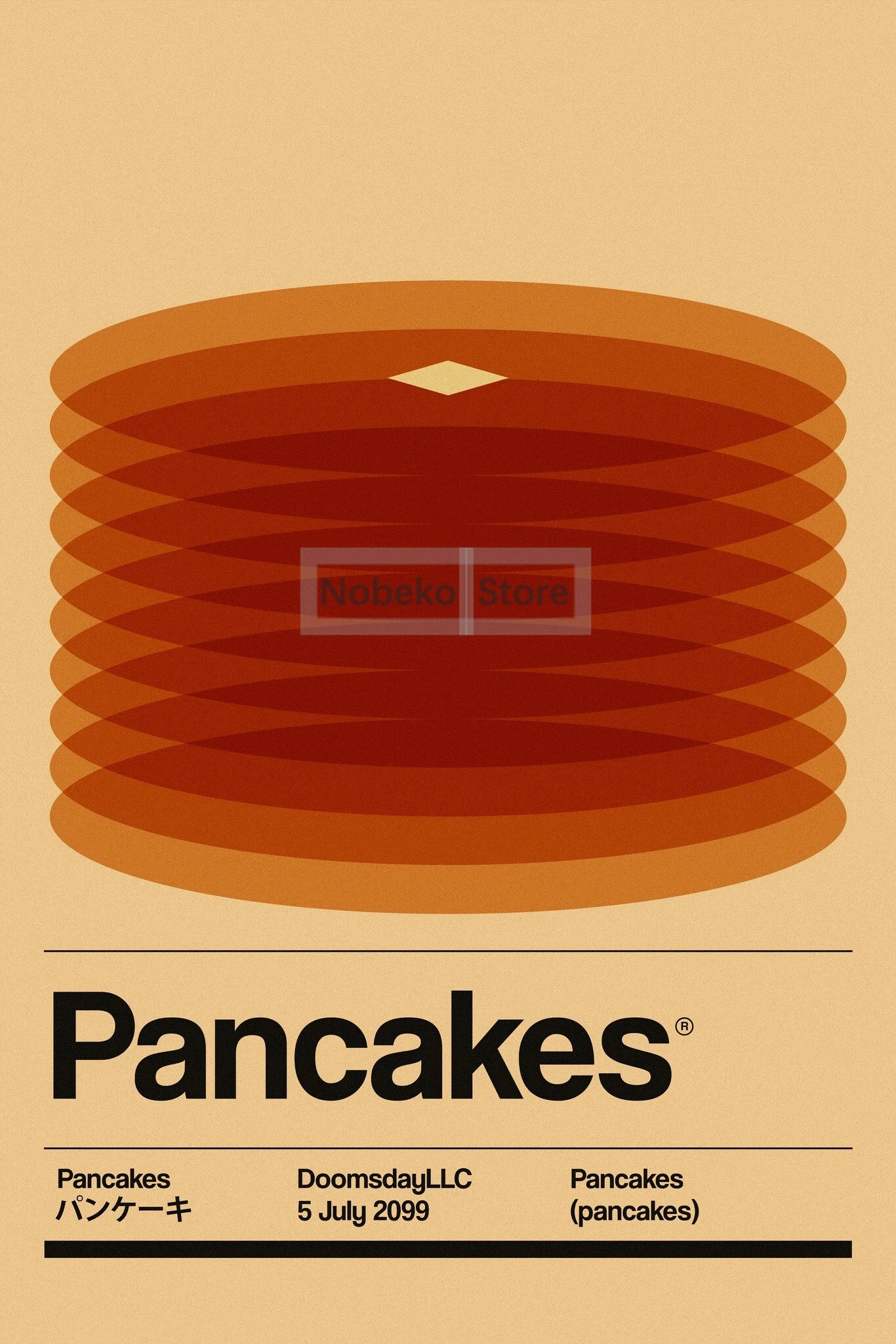 

Минималистичные плакаты с едой на холсте