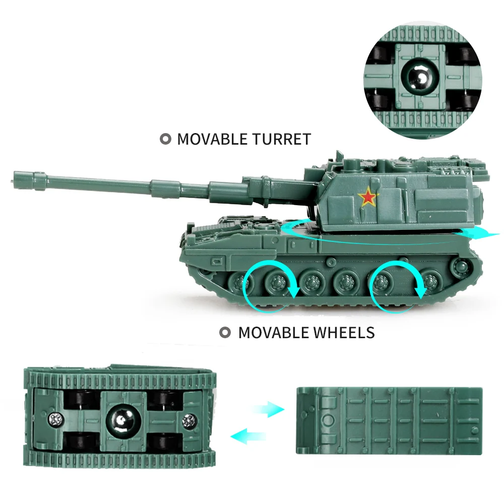 ViiKONDO 16 шт. игрушечный танк игровой набор масштаб 1/144 китайская противотанковая