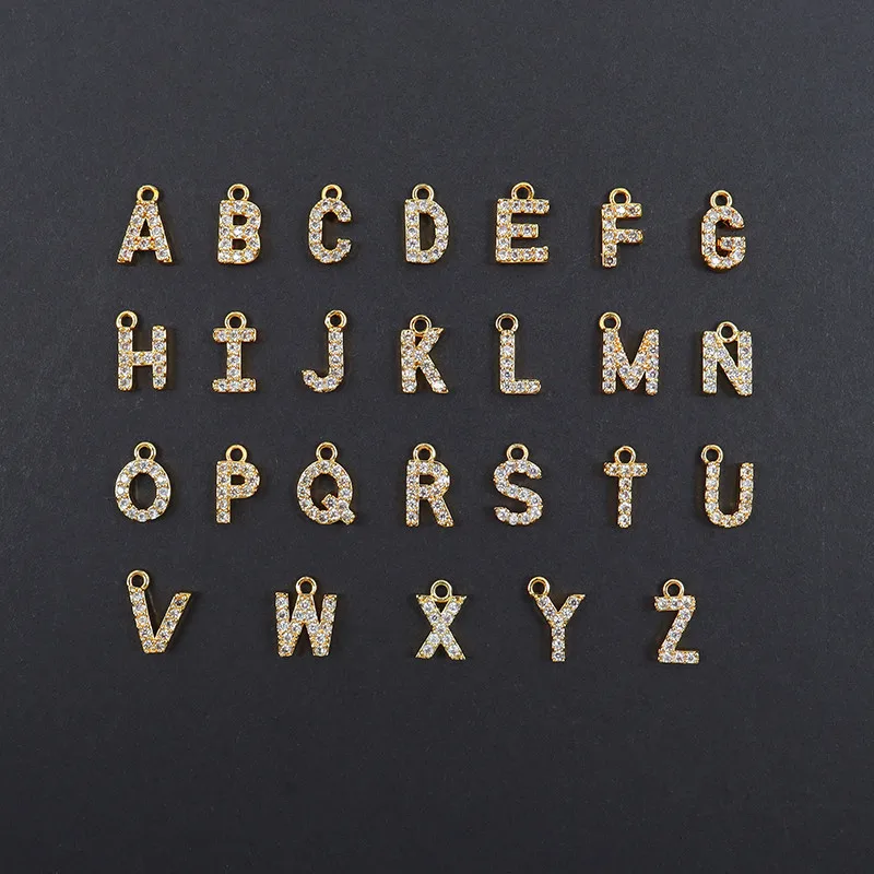 Ожерелье с подвеской-буквой инициала для женщин простое колье имитацией жемчуга