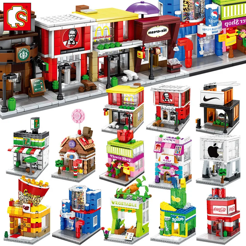 Детский конструктор Улица и город совместимый с конструктором Lego | Игрушки хобби