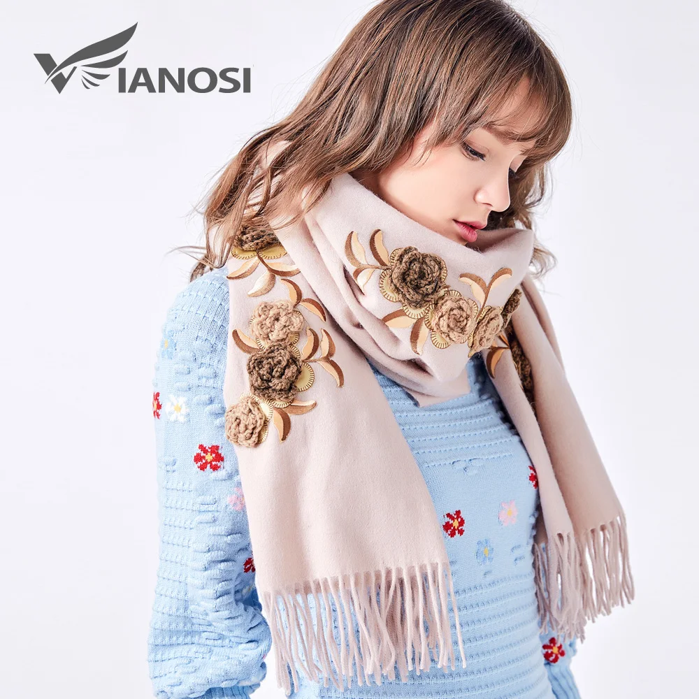 

Newest Design 100% Wool Scarf Women Winter Scarves TOP Quality Hand Embroidery Shawl Brand poncho Fashion Cape