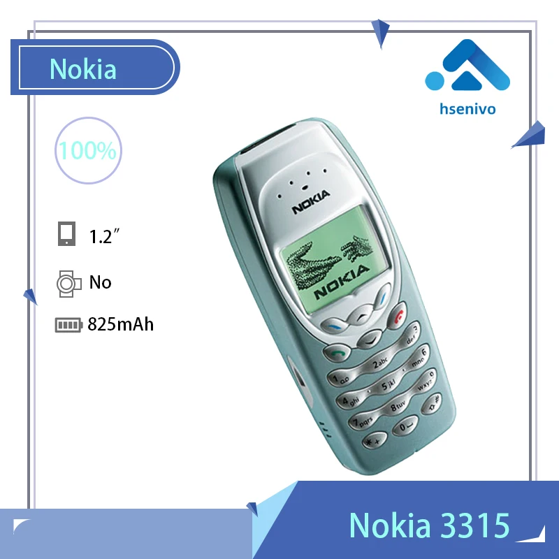 

Nokia 3410 Refurbished-Original Nokia 3410 Mobile Cell Phone Original Unlocked Refurbished Cheap Phone Free shipping