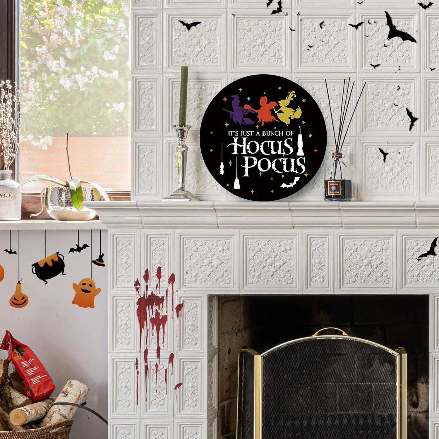 Дверной знак на Хэллоуин просто куча хокуса покуса приветственный для входной