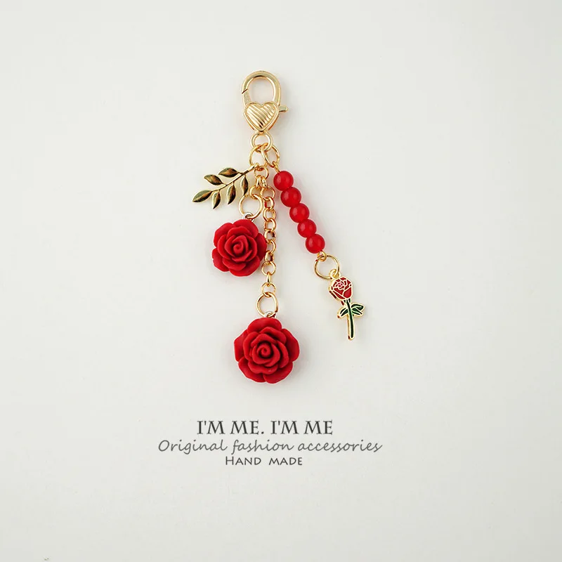 

Super Beautiful Rose Camellia Keychain
