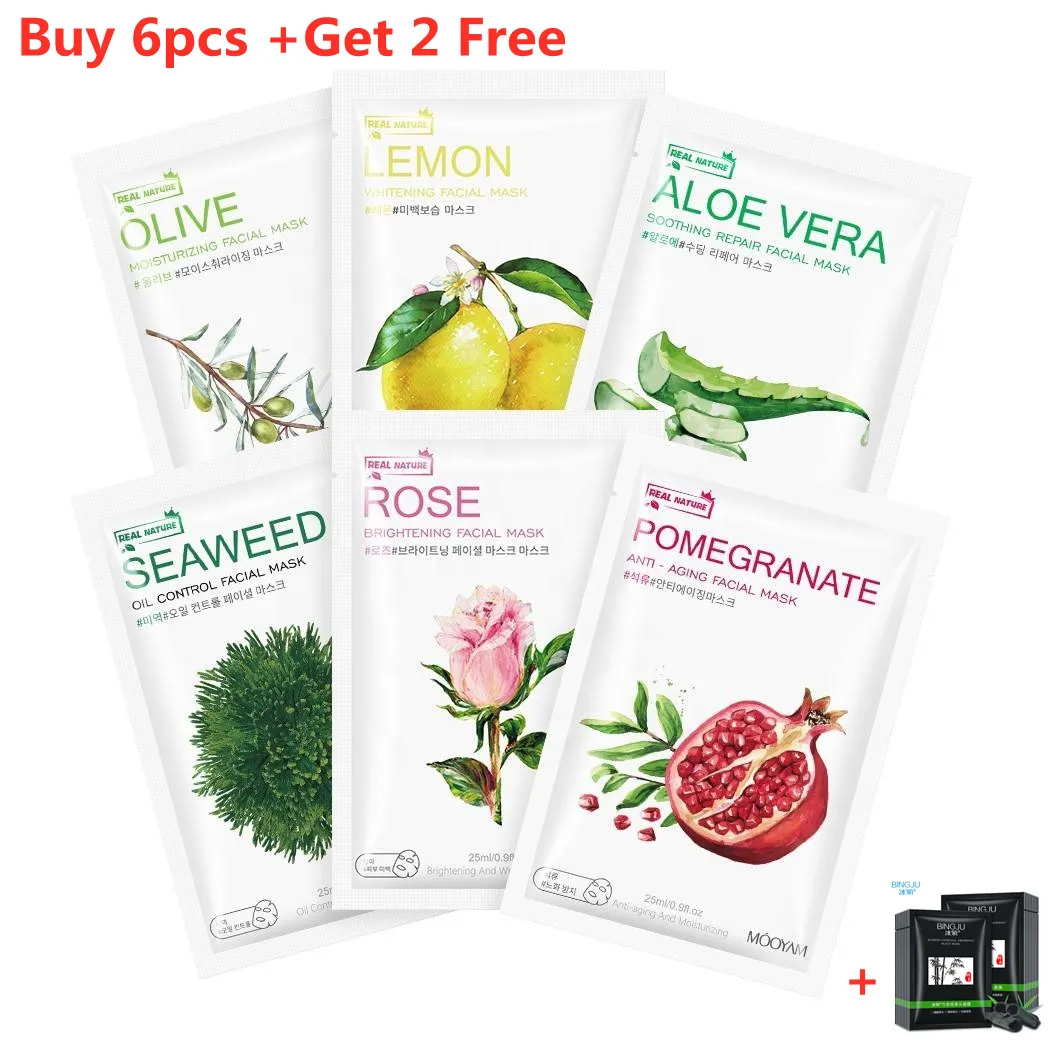 

8 шт., увлажняющая маска для лица с экстрактом алоэ вера