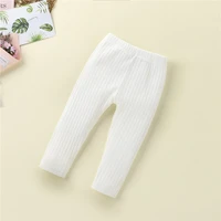 leggings with vertical pattern infant pants baby girls boys elastic waist adjustable solid color simple spring clothes 0 18m kid