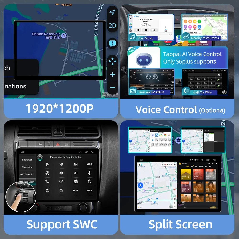 Автомагнитола 2K на Android мультимедийный видеоплеер 11 5 дюйма 2DIN 4G GPS Carplay для Subaru
