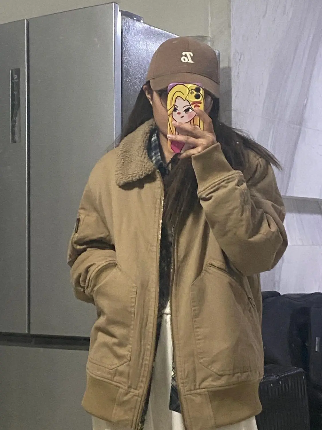 Женское пальто на овечьем пуху осень-зима 2023 новая свободная летная куртка в