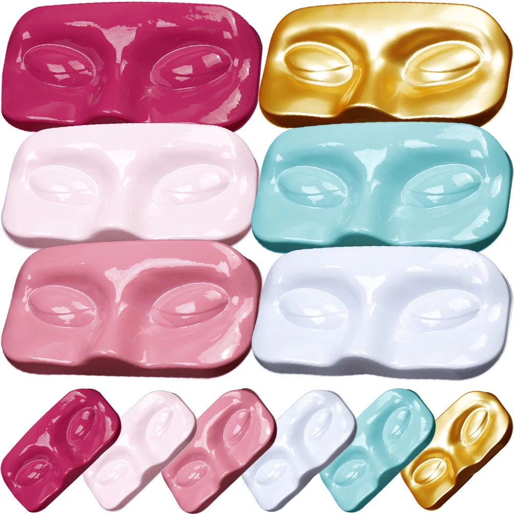 

12 Pcs Eyelash Face Support Empty Case Small Tray Supplies Display Pvc False Creative Container