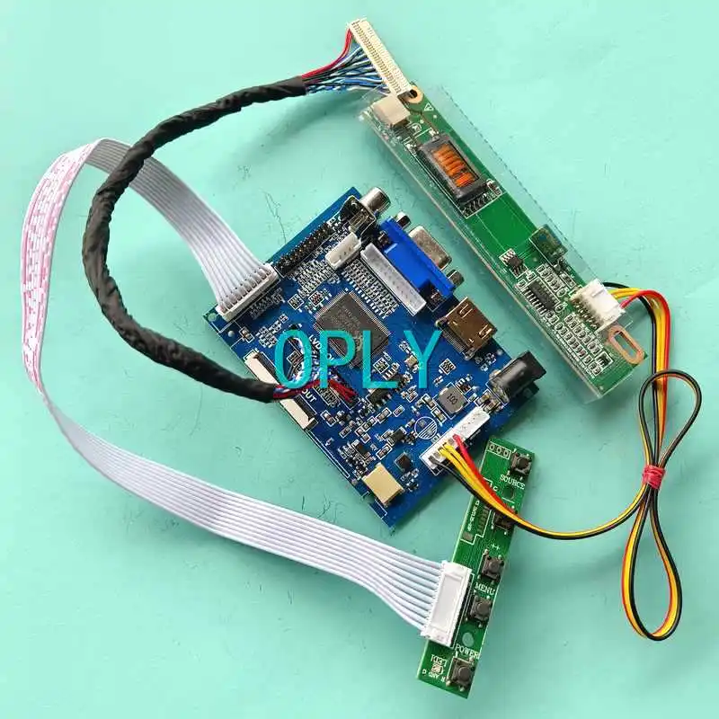 

For LTN141AT07 LTN141AT13 Laptop Display Screen Controller Board 1280*800 14.1" LVDS 30 Pin DIY Kit AV VGA HDMI-Compatible 1CCFL