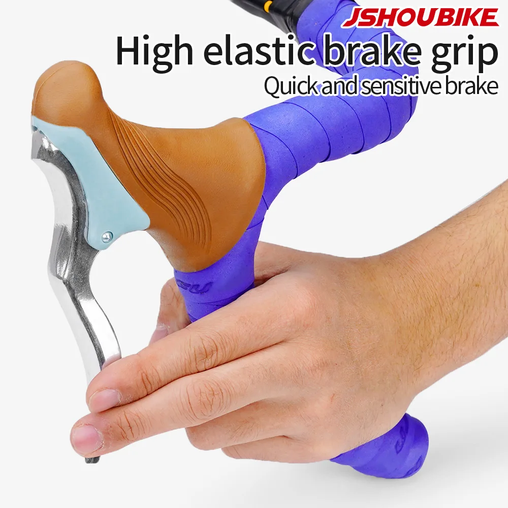 

JSHOU BIKE Aluminum Alloy Road Bike Drop Bar Brake Levers Anti-slip Cycle Brakes Handle Cycling Accessory