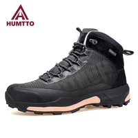 humtto waterproof ankle boots for womens winter ladies black fashion luxury designer woman platform boots female women shoes