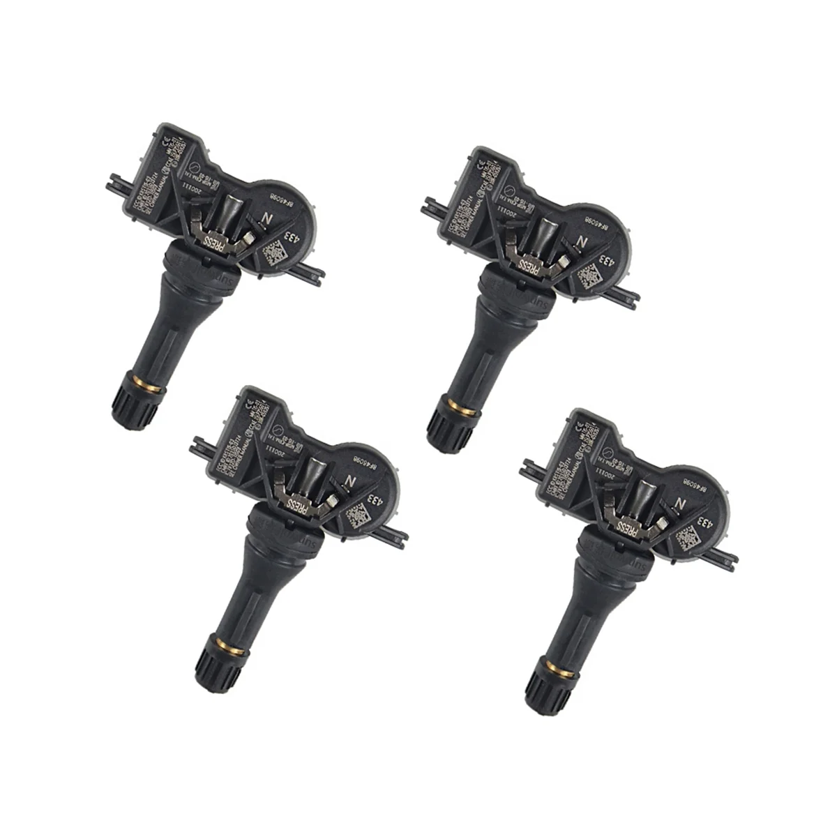 Система контроля давления в шинах TPMS 4 шт. 433 МГц для Dodge Дротика Jeep Compass 68313387AC