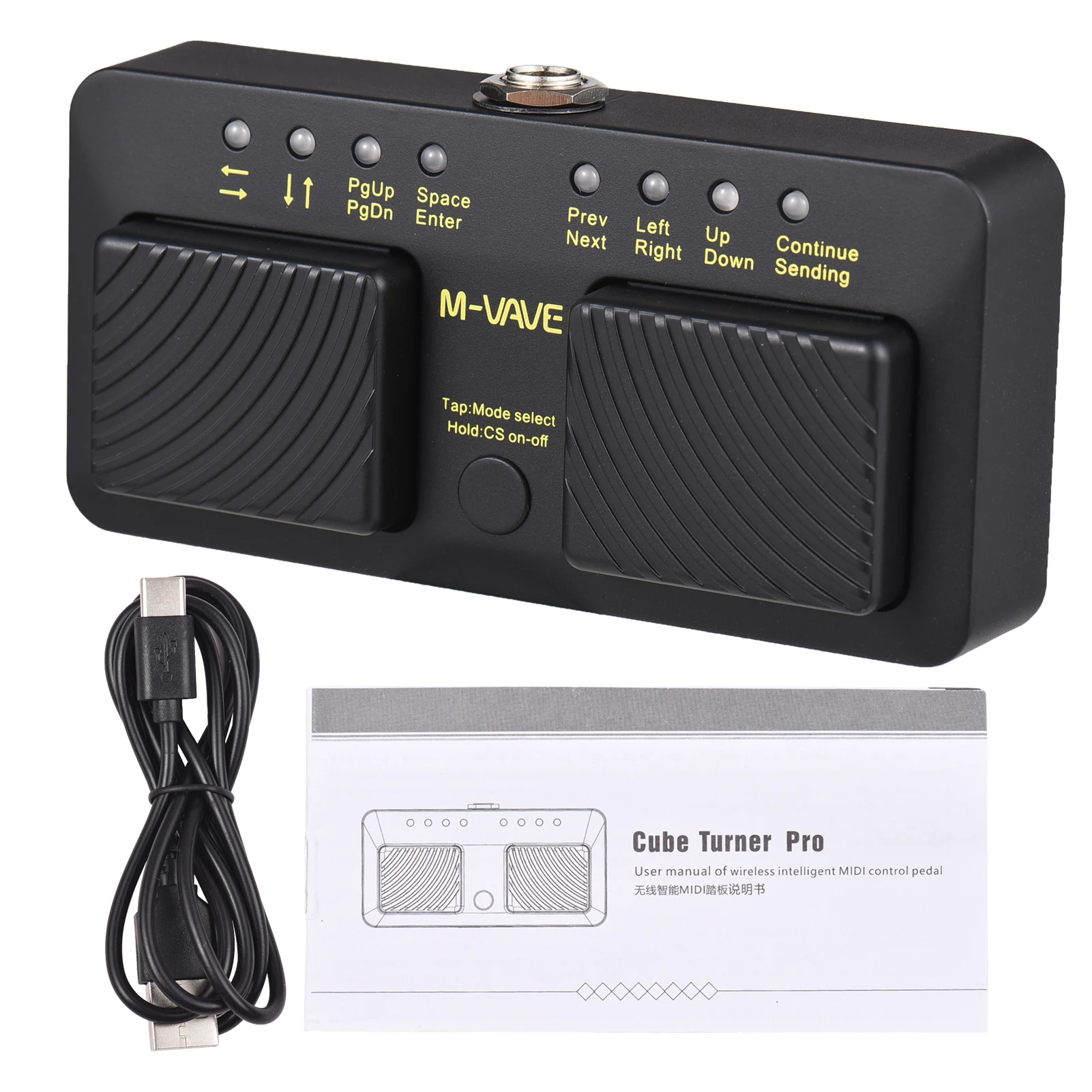 M-VAVE CUBE TURNER PRO Беспроводная MIDI-педаль