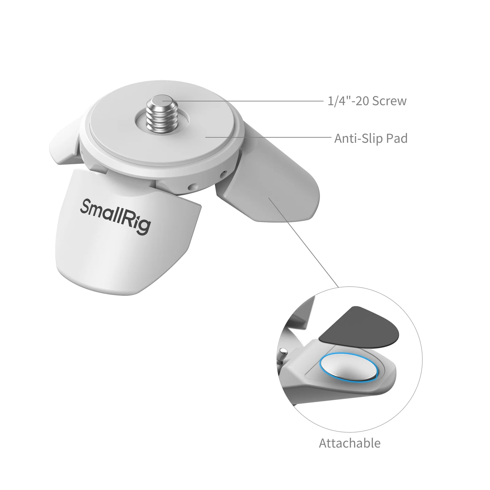 Фото Мини-штатив SmallRig Pocket 4P для DJI, Insta360, GoPro и других экшн-камер, настольный мини-штатив для ручных стабилизаторов 6794 №4