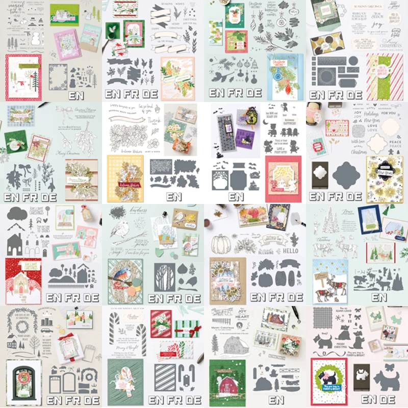 Мини-штамп из каталога и металлические Вырубные штампы для рукоделия Рождество