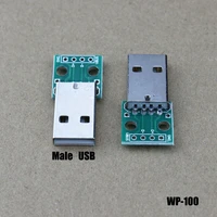 1pc micro mini usb usb a male usb 2 0 3 0 a female usb b connector interface to 2 54mm dip pcb converter adapter breakout board