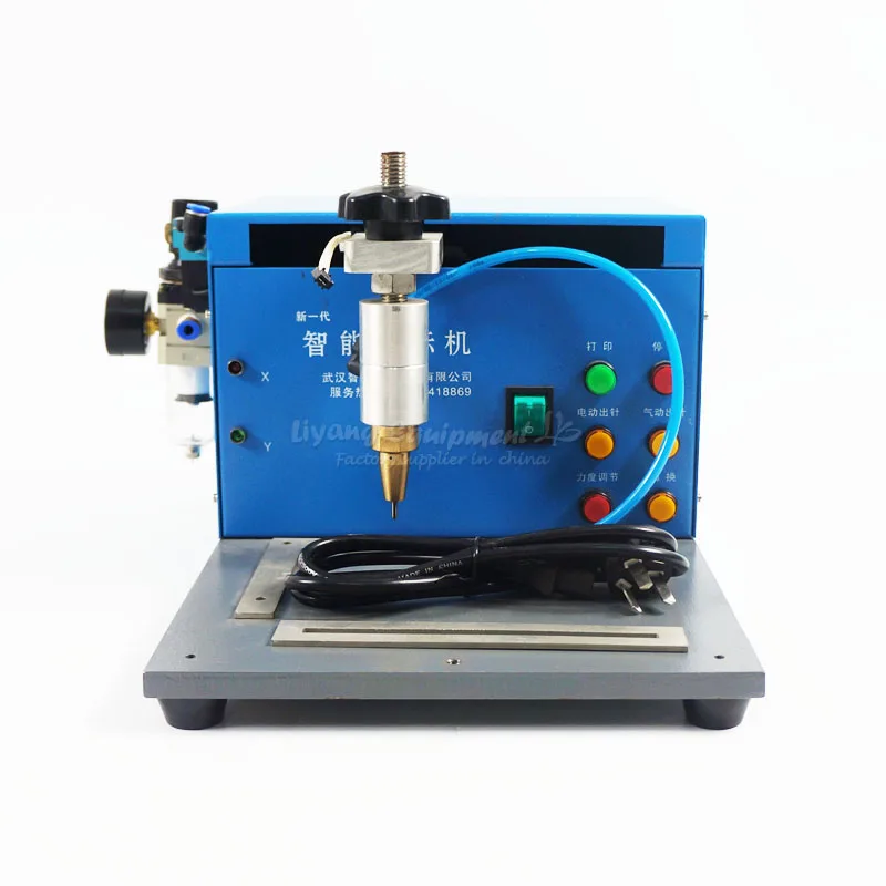 

LY 170x11 0 мм портативный пневматический электрический маркировочный гравировальный станок 2 в 1 кодирующий принтер для резьбы по металлу 200 Вт 220 В
