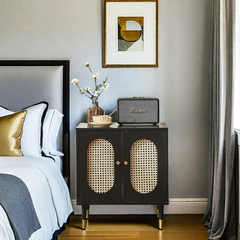 Кофейные Мезы стол для кровати прикроватный столик хранения в спальне шкафы