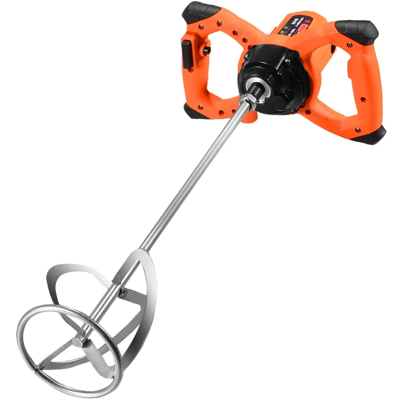 

2100W Industrial Grade Mixer 6 Gear Adjustable Speed Handheld Paint Cement Plaster Mortar Coating Mixer Putty Powder