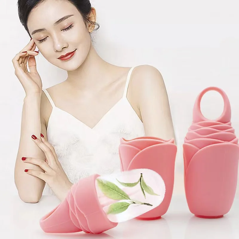 Новая портативная форма для ледяного ролика спа-процедур лица мягкая